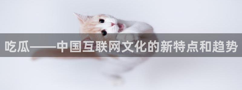 黑料：吃瓜——中国互联网文化的新特点和趋势